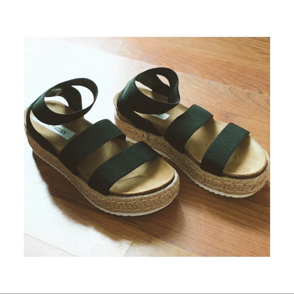 Steve Madden Kimmie Black Sandals Size 5